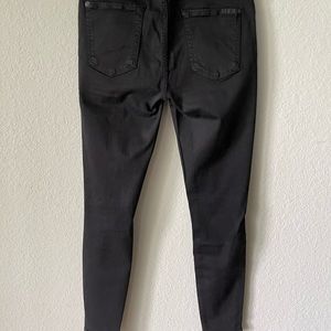 7 for all Mankind-Skinny, Black Wax coated